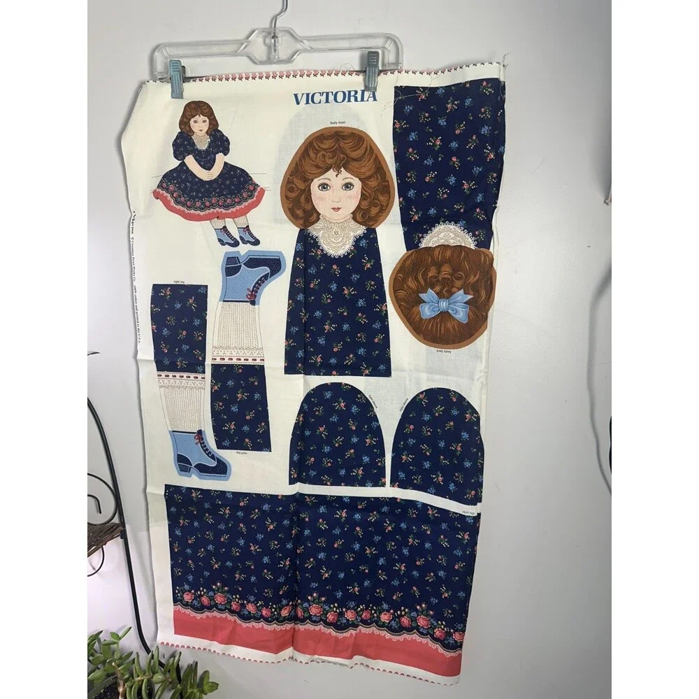 Cranston VIP Mary Engelbreit Cut & Sew ANN ESTELLE DOLL PANEL w/ Scottie Dog